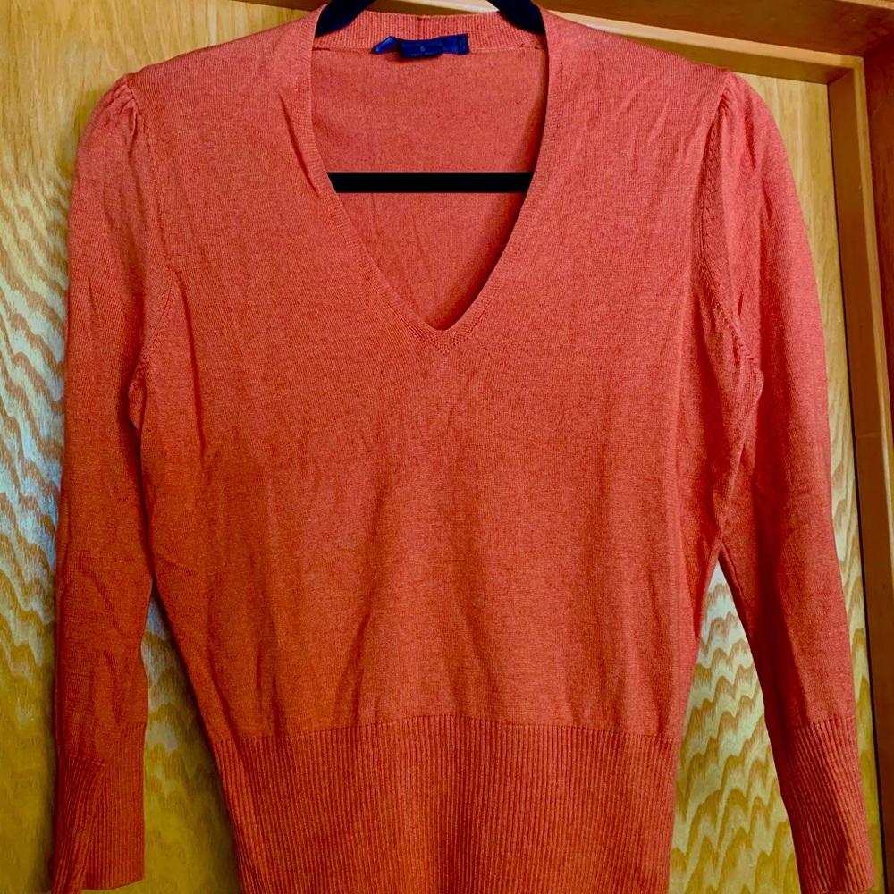 The Limited Pouf Shoulder Silk Cashmere Sweater